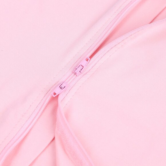 *MONOGRAM*BABY ROMPER-Sleeper *NWT* Short Sleeve Short Double Zipper Cotton Pink - Picture 6 of 16